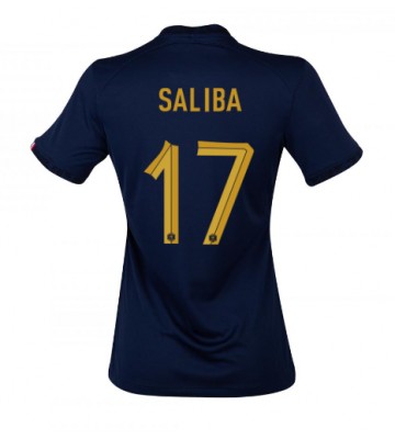 Frankrig William Saliba #17 Hjemmebanetrøje Dame VM 2022 Kort ærmer